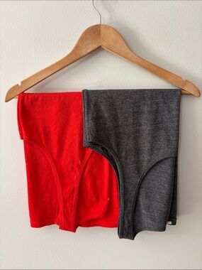 J Crew Tank Tops Red Charcoal Grey Size Medium